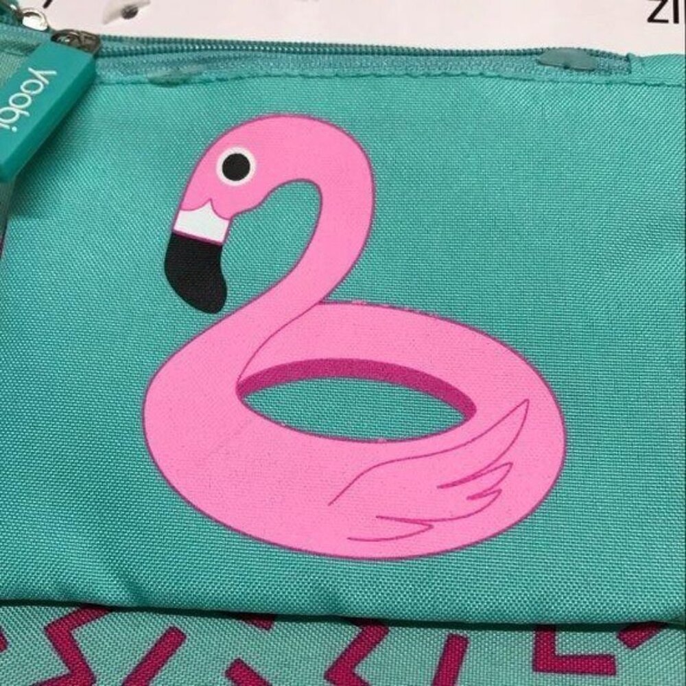 Yoobi 2 Piece Binder Zip Case Set Flamingo & Zigzag Design - Picture 7 of 8